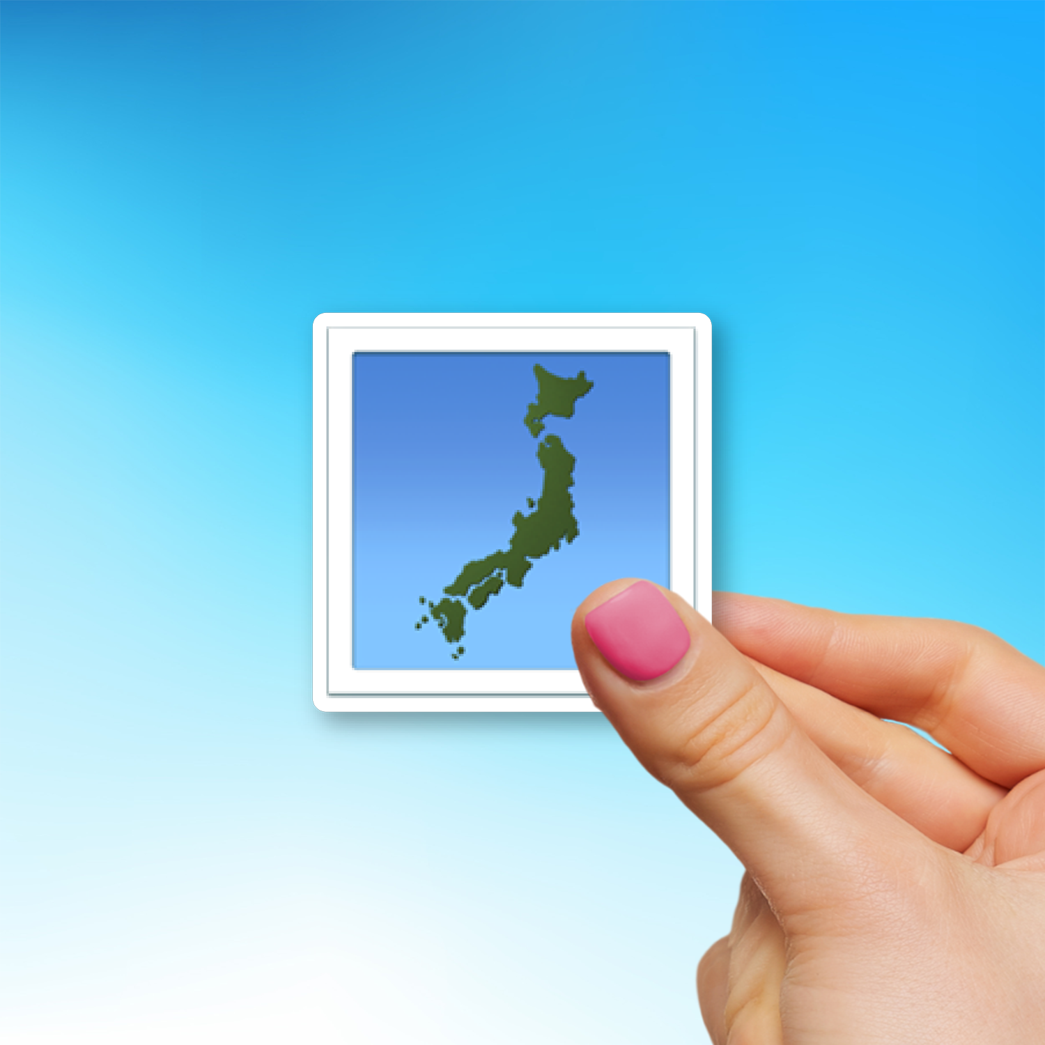 🗾 Map of Japan Emoji Sticker DieCut, Multiple Sizes