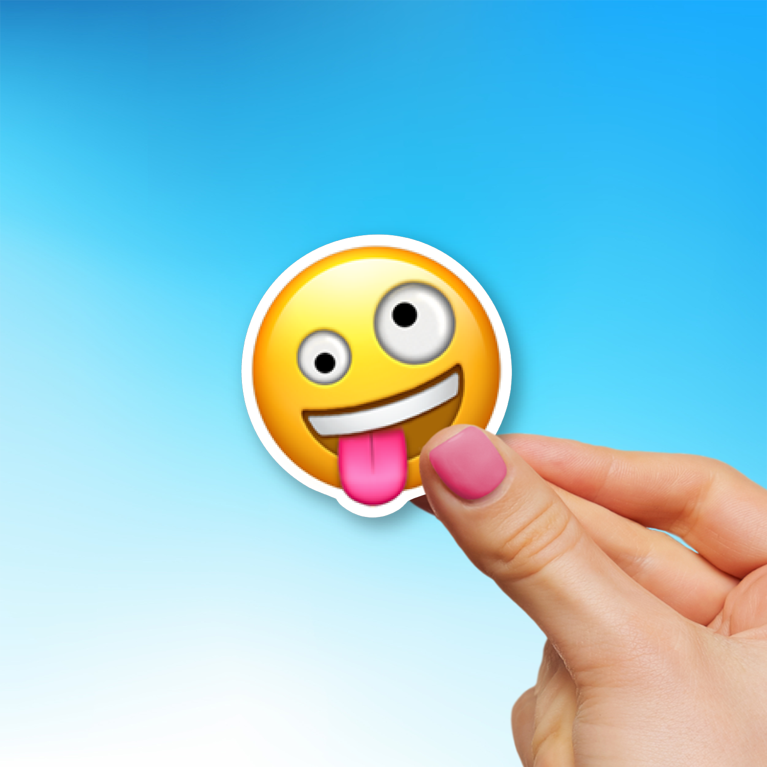 zany-face-emoji-sticker-die-cut-multiple-sizes-emojistickers