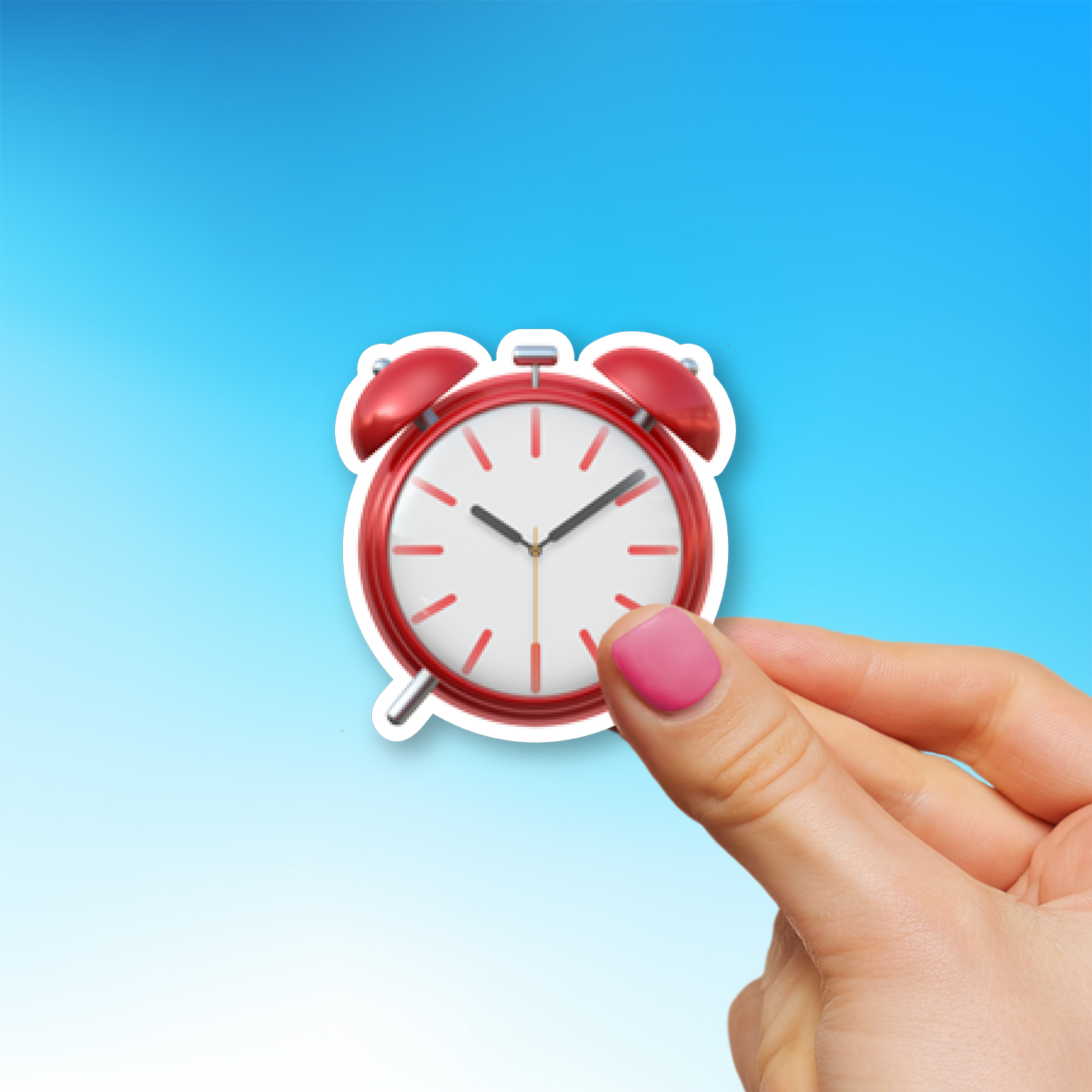 ⏰ Alarm Clock Emoji Sticker - Die-Cut, Multiple Sizes – EmojiStickers.com