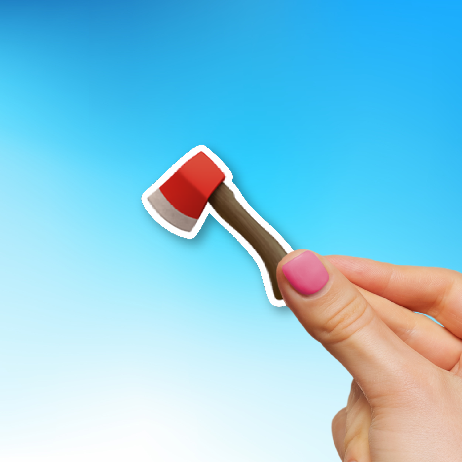 πͺ Axe Emoji Sticker - Die-Cut, Multiple Sizes β EmojiStickers.com