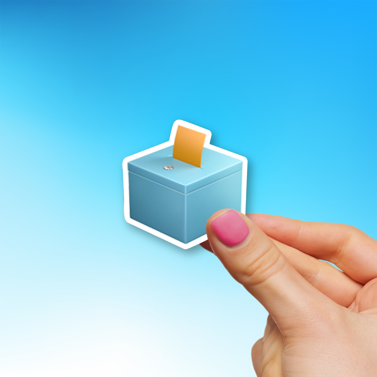 🗳️ Ballot Box with Ballot Emoji Sticker - Die-Cut, Multiple Sizes ...