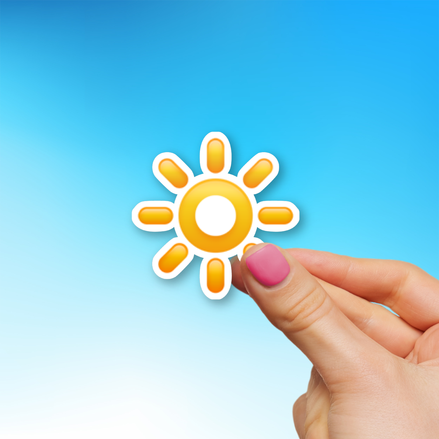 π Bright Button Emoji Sticker - Die-Cut, Multiple Sizes β EmojiStickers.com