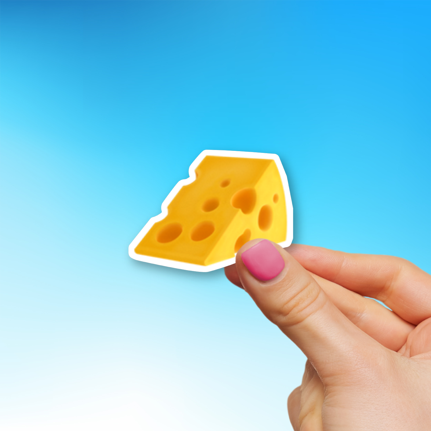 π§ Cheese Wedge Emoji Sticker - Die-Cut, Multiple Sizes β EmojiStickers.com