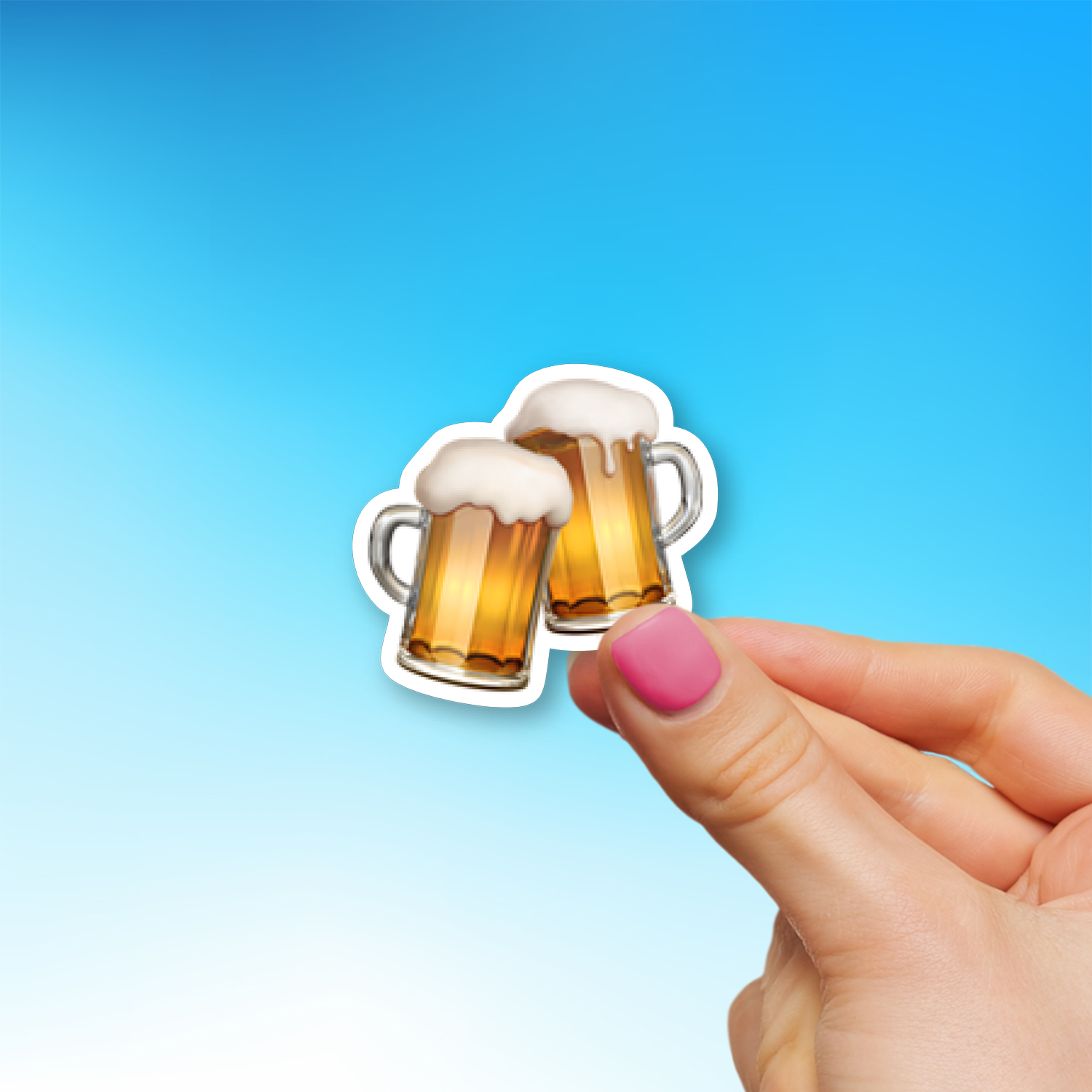 π» Clinking Beer Mugs Emoji Sticker - Die-Cut, Multiple Sizes ...