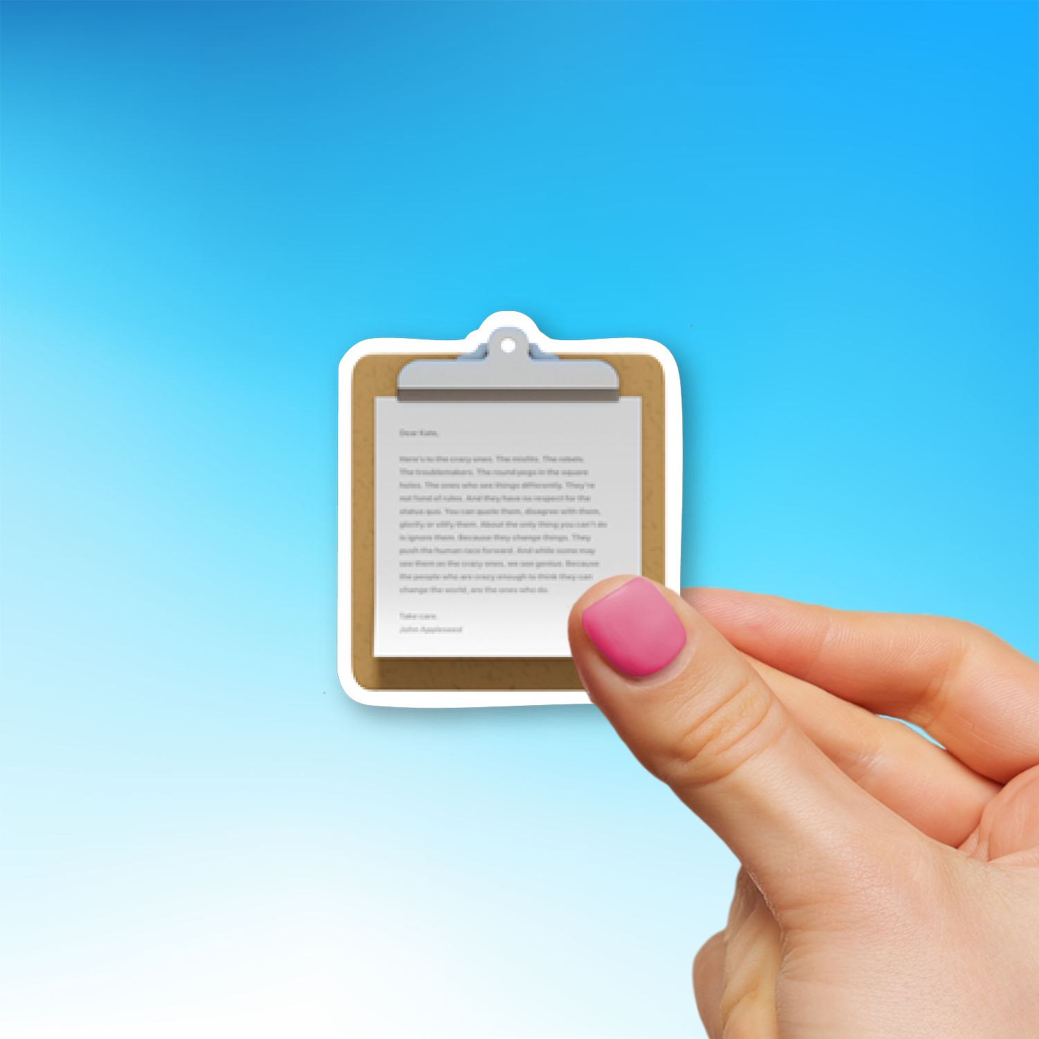 π Clipboard Emoji Sticker - Die-Cut, Multiple Sizes β EmojiStickers.com