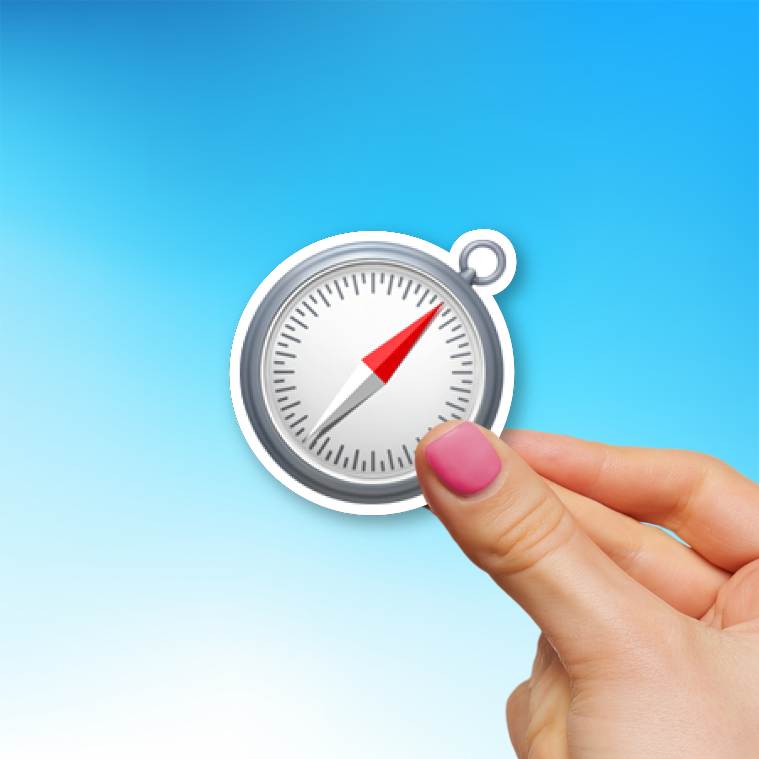 π§ Compass Emoji Sticker - Die-Cut, Multiple Sizes β EmojiStickers.com