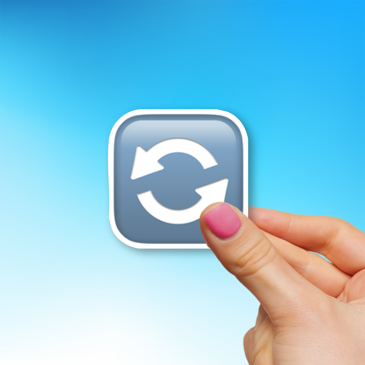 🔄 Counterclockwise Arrows Button Emoji Sticker - Die-Cut, Multiple ...