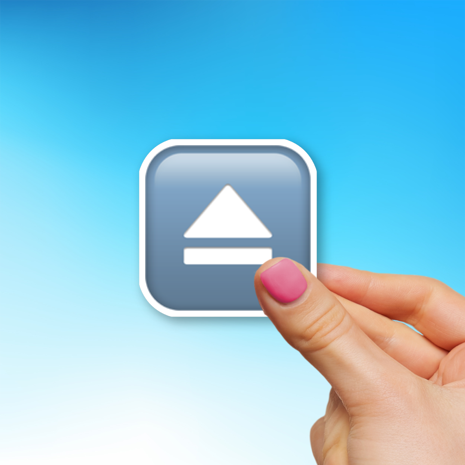 ⏏️ Eject Button Emoji Sticker - Die-Cut, Multiple Sizes – EmojiStickers.com