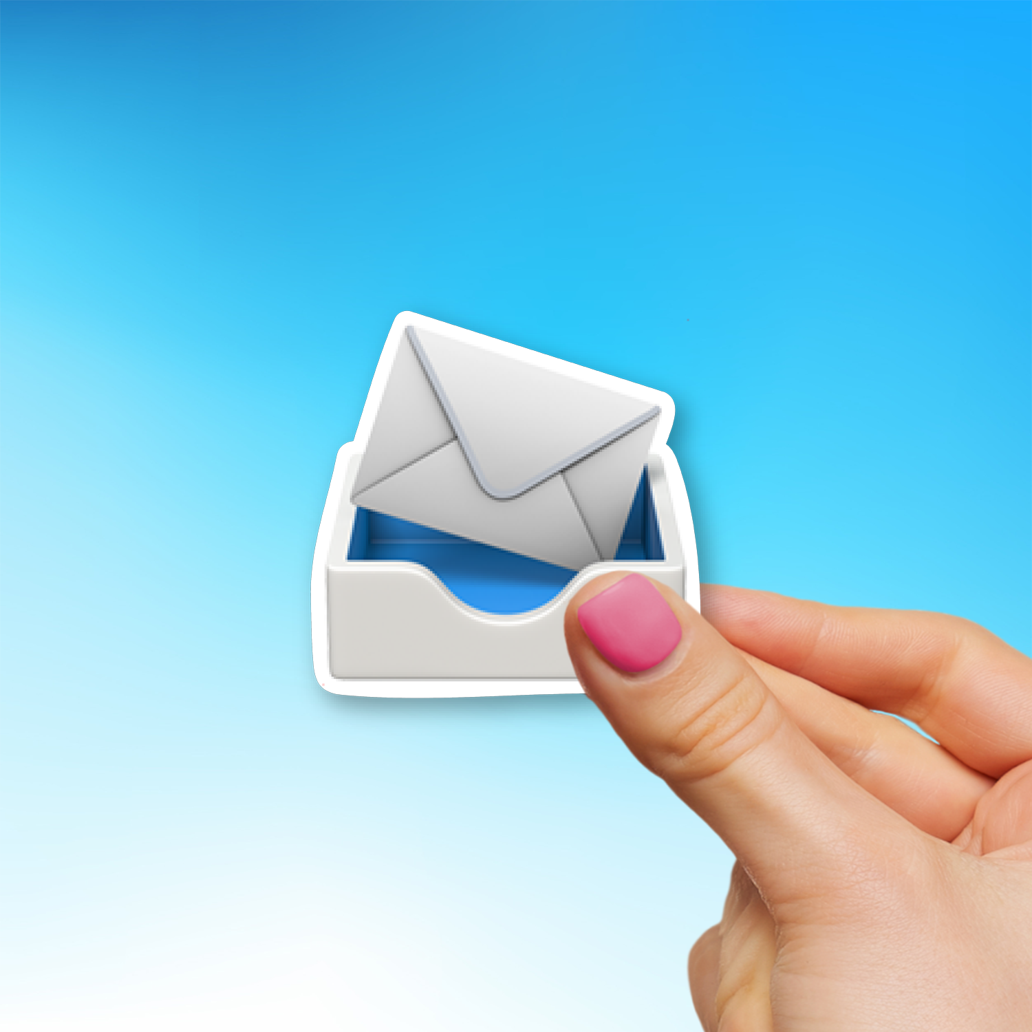 📨 Incoming Envelope Emoji Sticker - Die-Cut, Multiple Sizes ...
