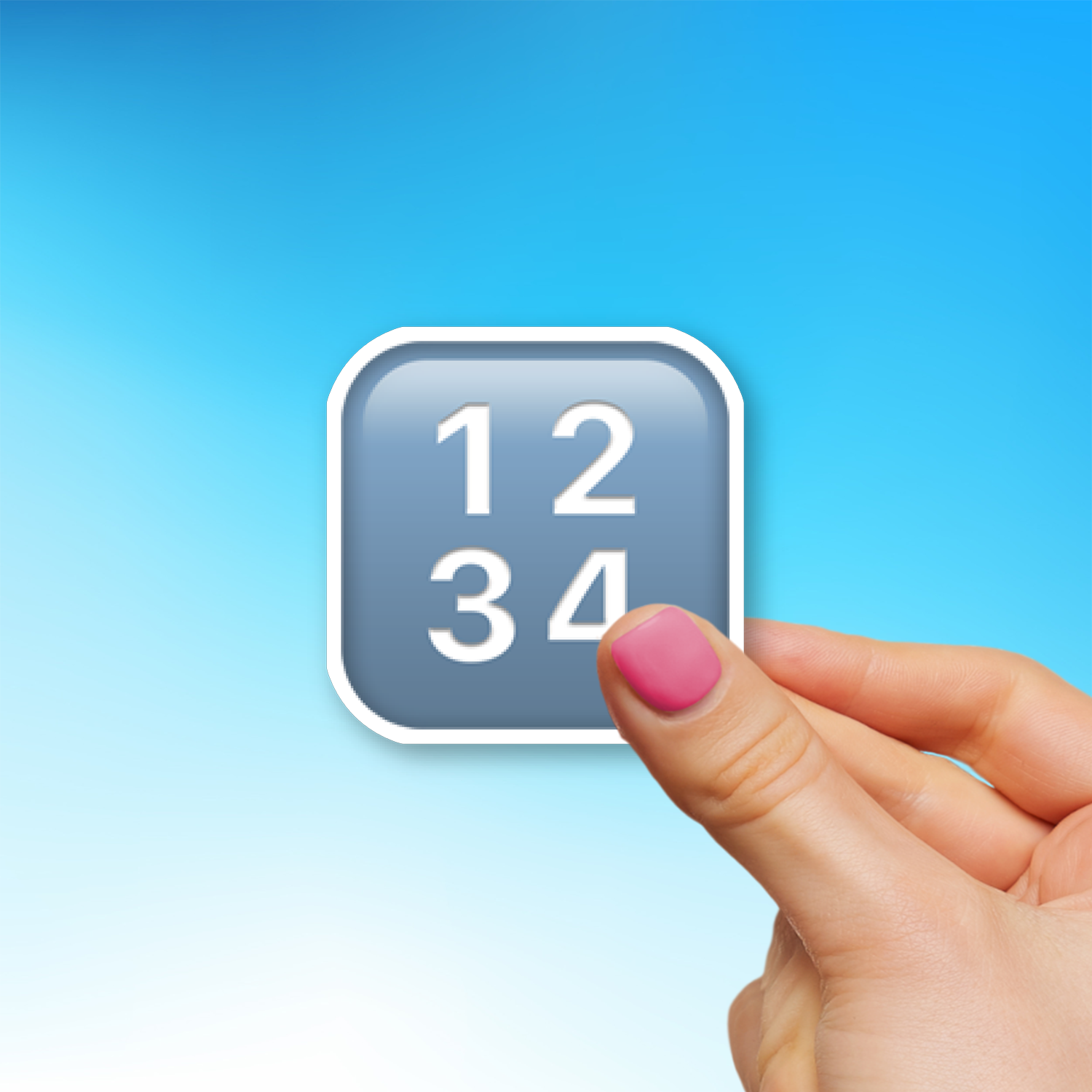 🔢 Input Numbers Emoji Sticker - Die-Cut, Multiple Sizes – EmojiStickers.com