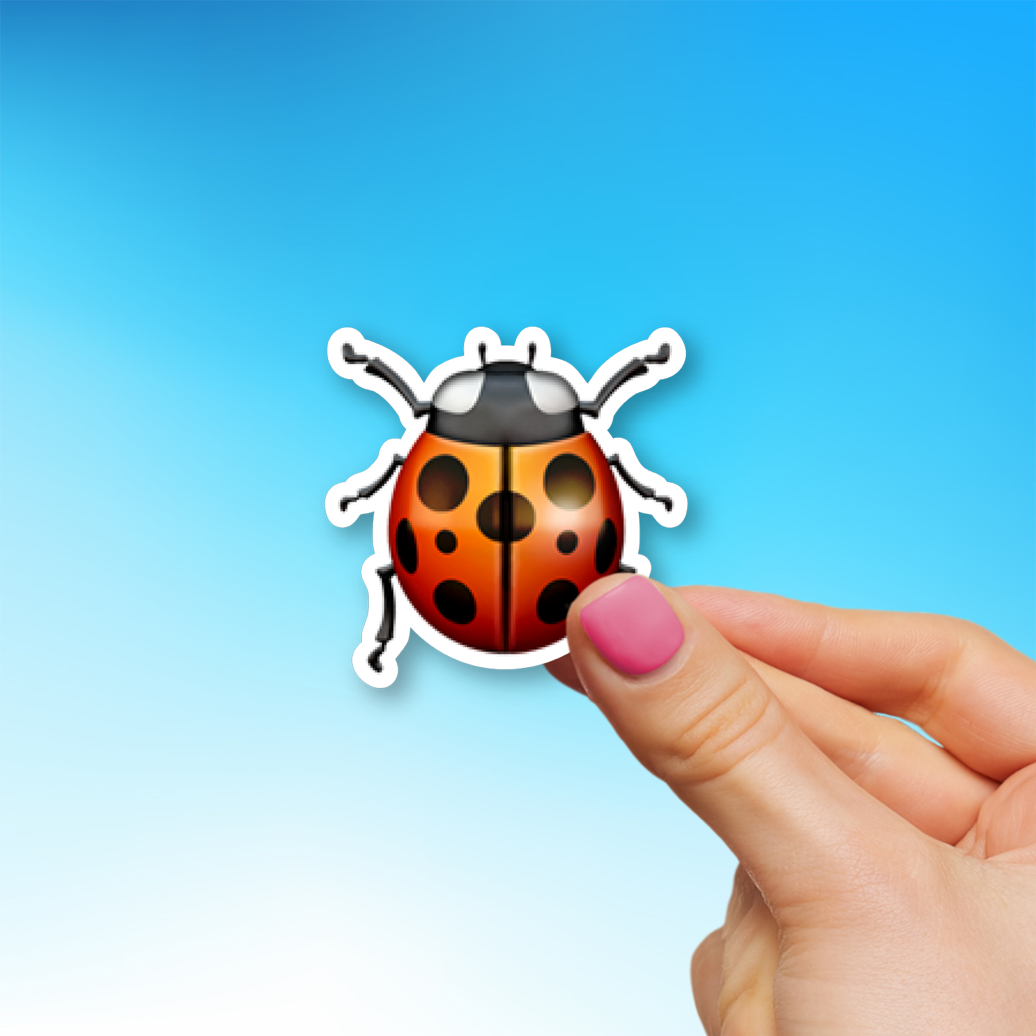 π Lady Beetle Emoji Sticker - Die-Cut, Multiple Sizes β EmojiStickers.com