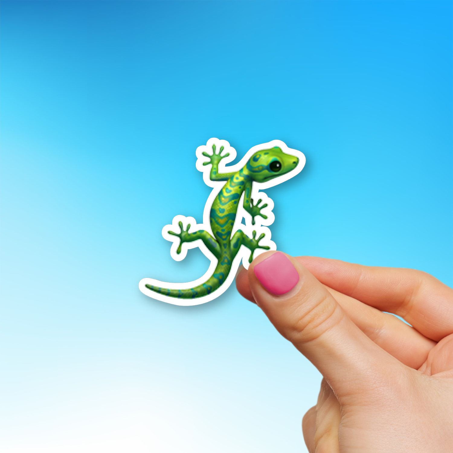 🦎 Lizard Emoji Sticker - Die-Cut, Multiple Sizes – EmojiStickers.com