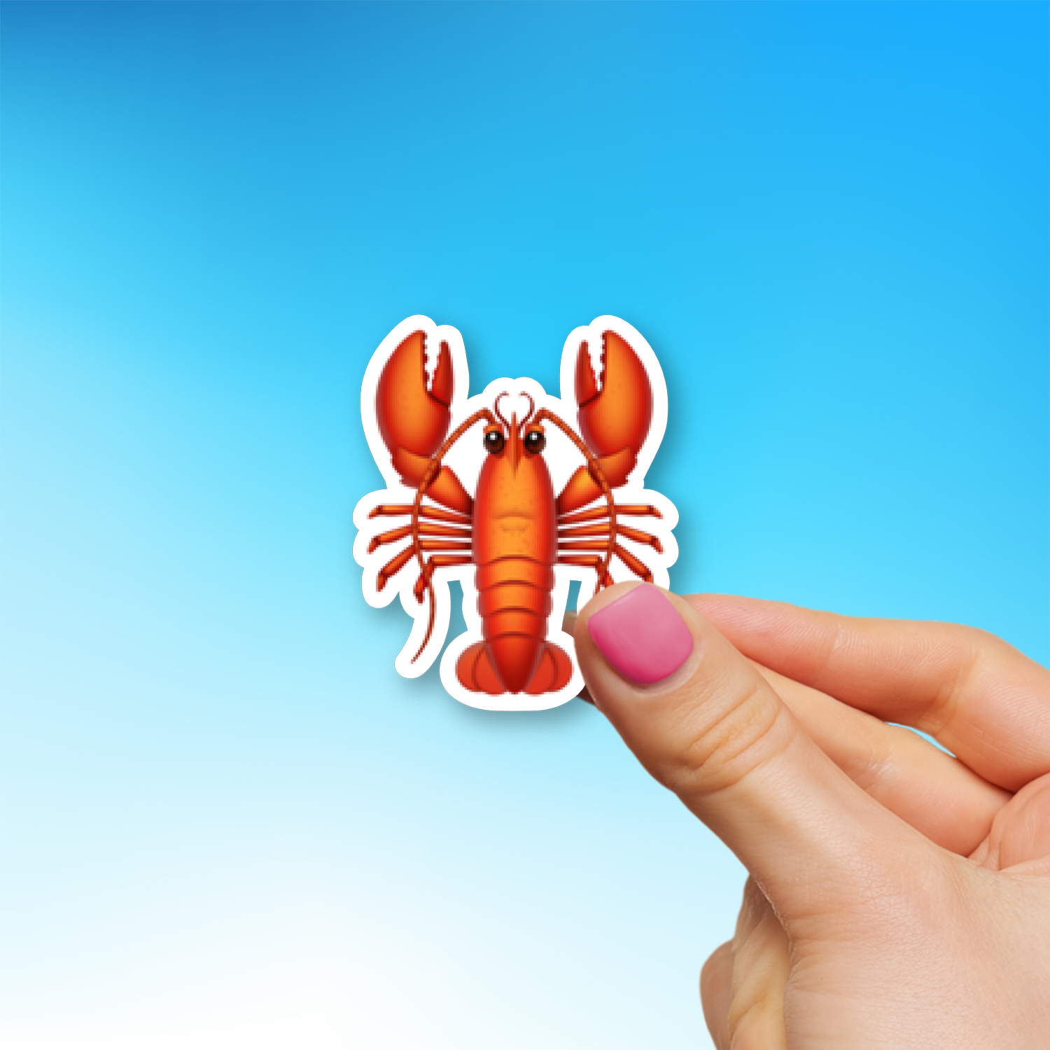 π¦ Lobster Emoji Sticker - Die-Cut, Multiple Sizes β EmojiStickers.com