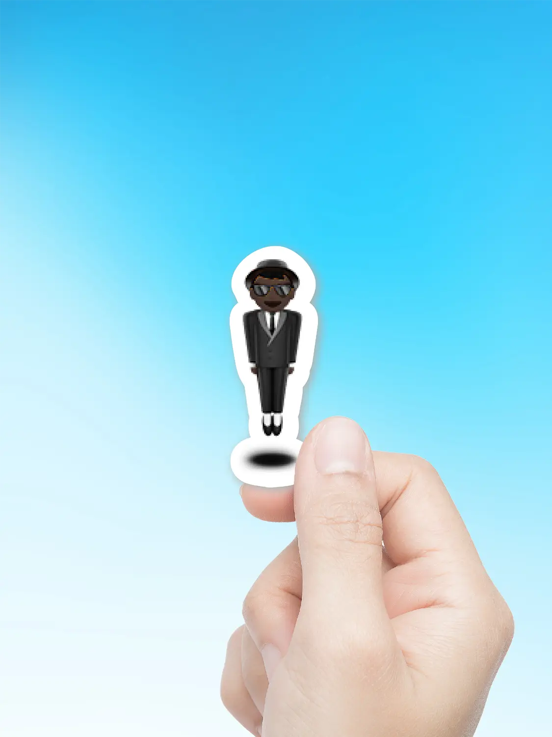 Man In Business Suit Levitating Dark Skin