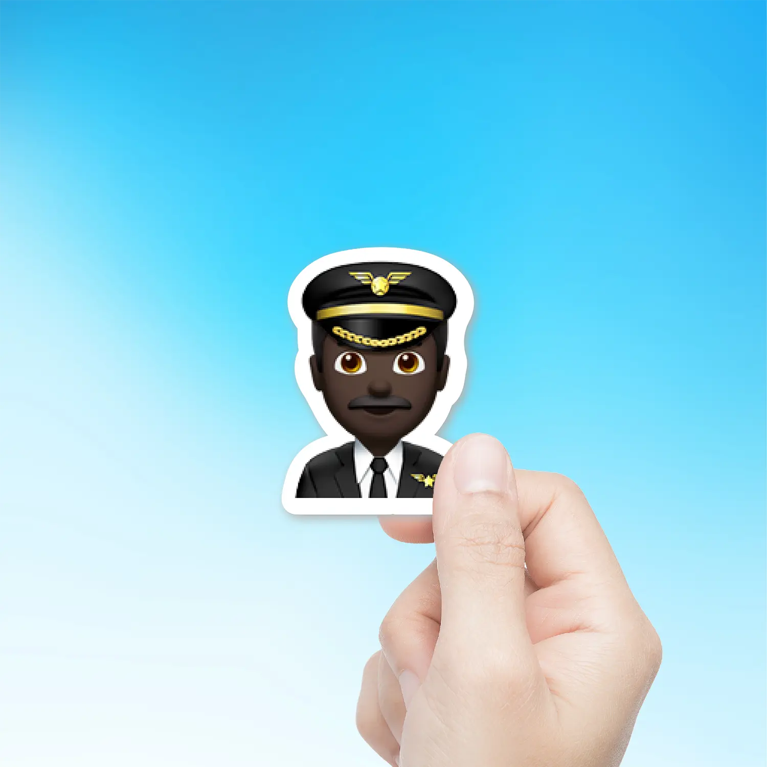 Man Pilot Dark Skin