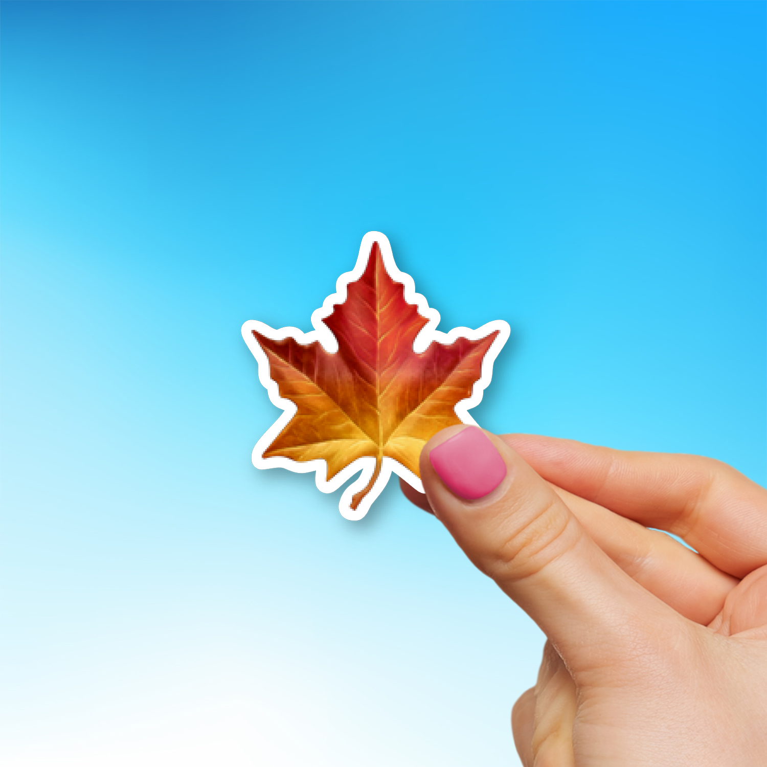 ๐ Maple Leaf Emoji Sticker - Die-Cut, Multiple Sizes โ EmojiStickers.com