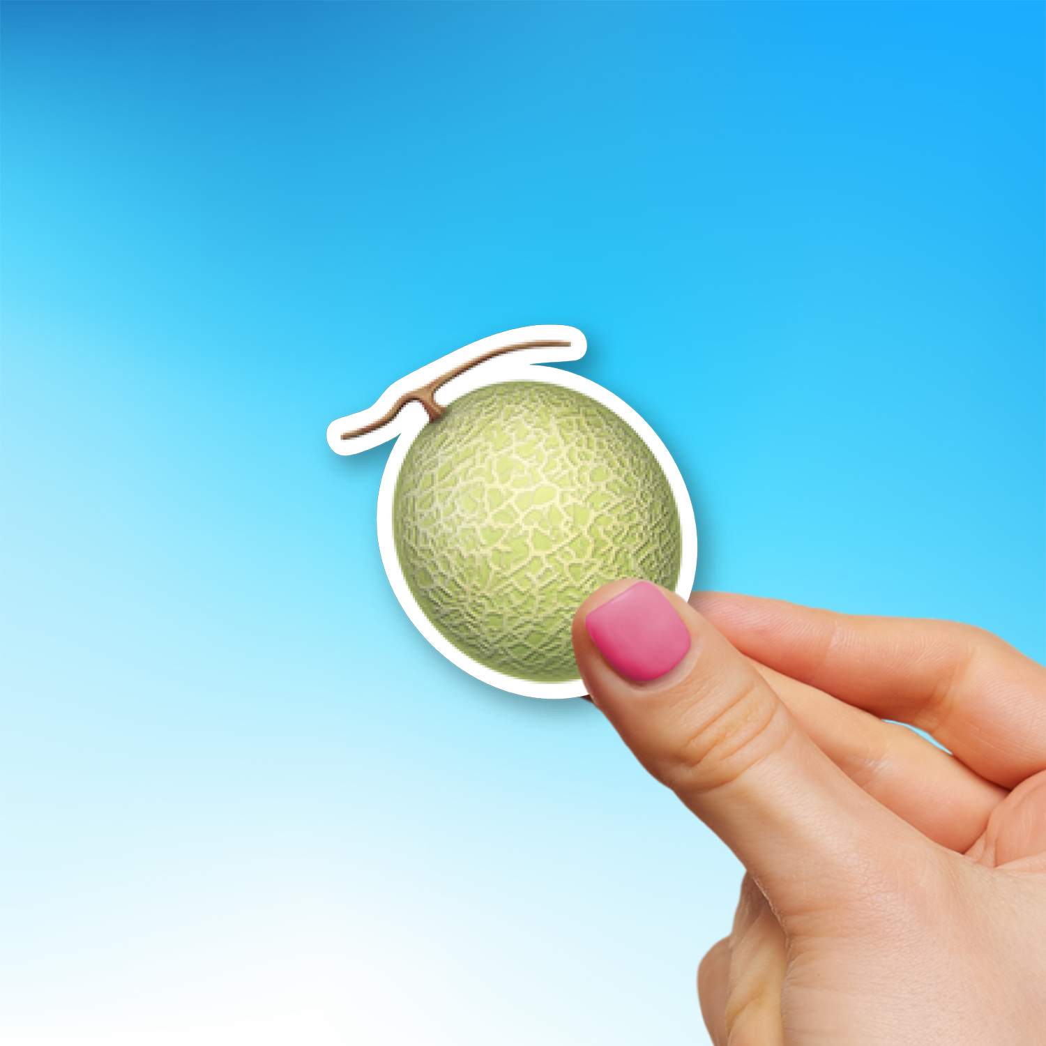 π Melon Emoji Sticker - Die-Cut, Multiple Sizes β EmojiStickers.com