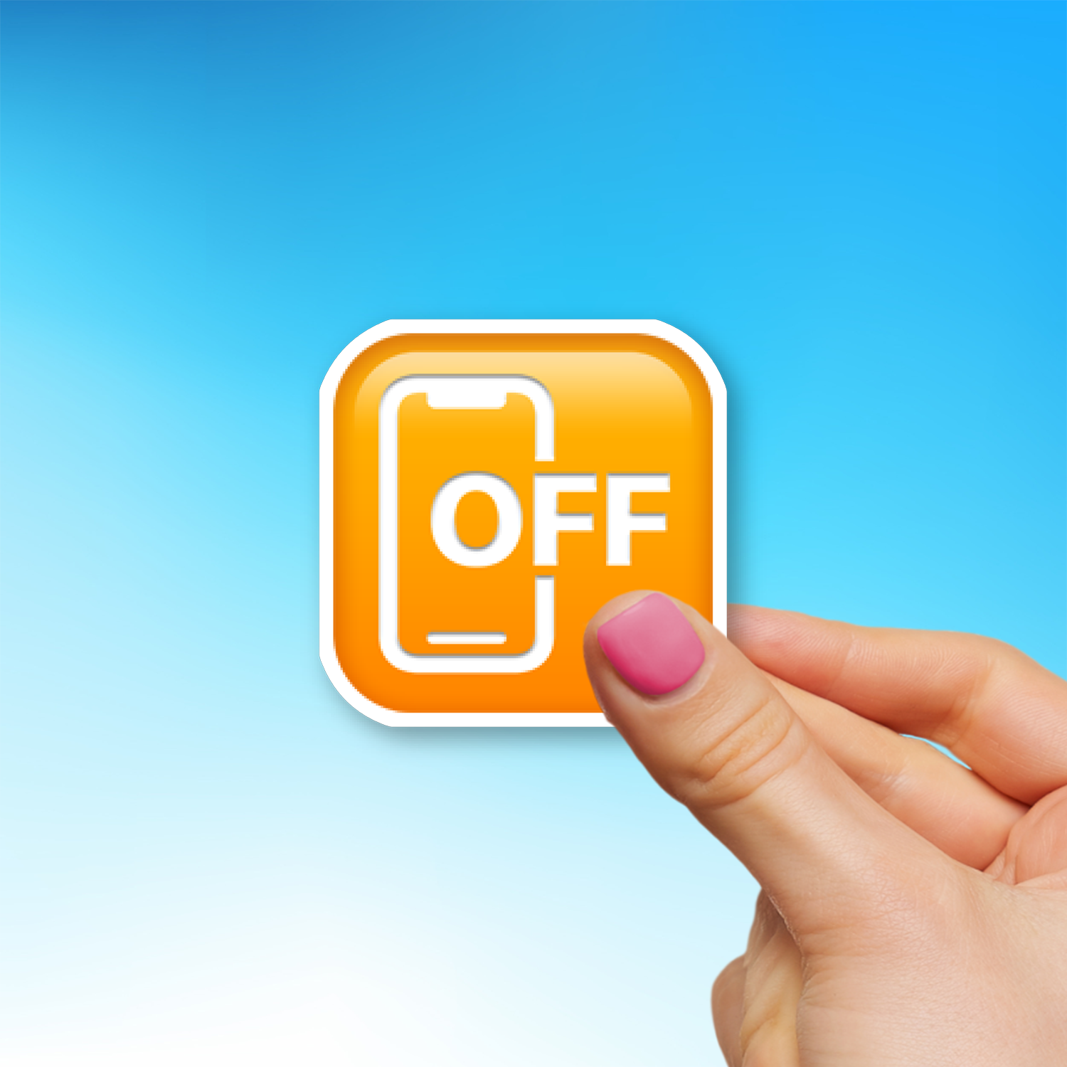 ๐ด Mobile Phone Off Emoji Sticker - Die-Cut, Multiple Sizes ...