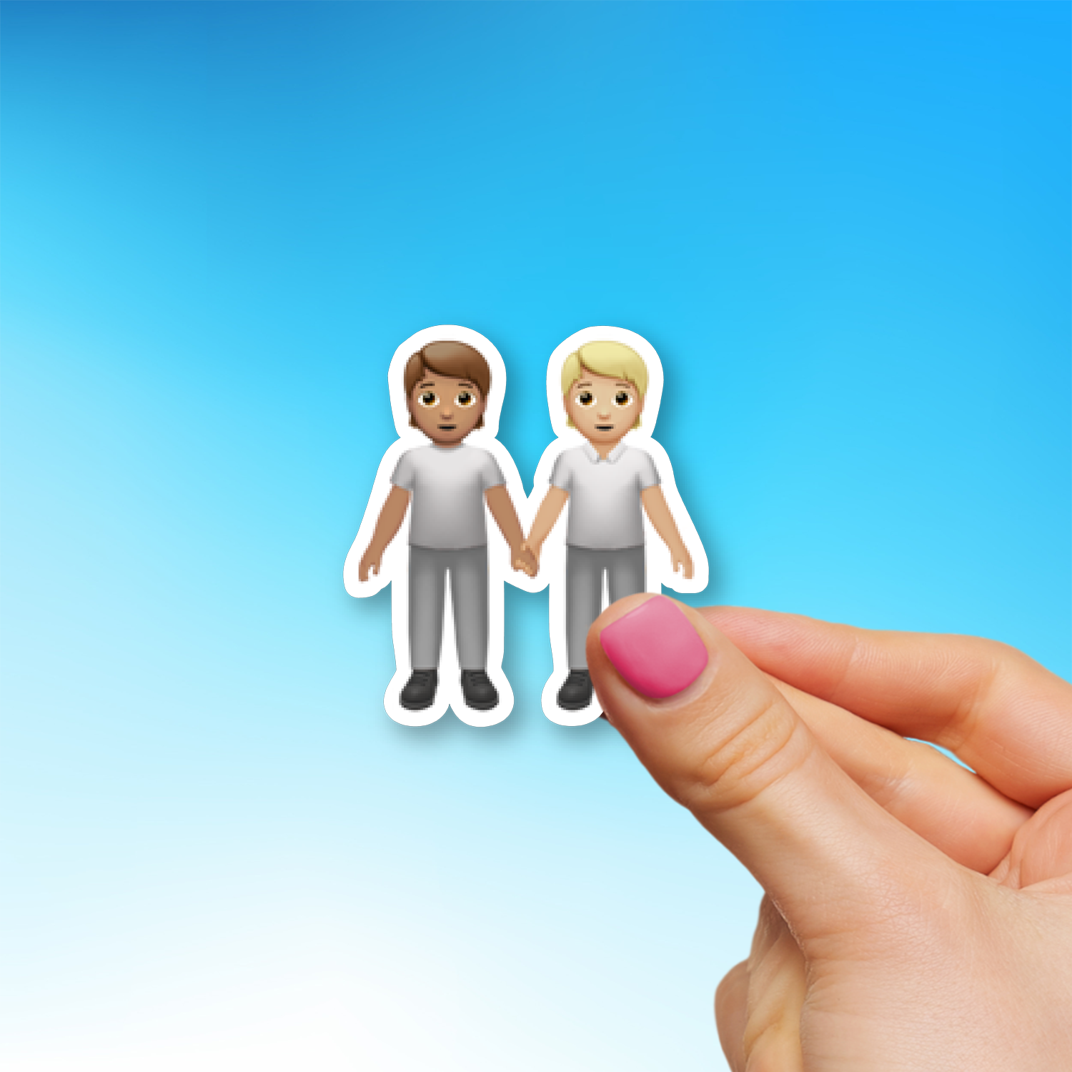 People Holding Hands: Medium Skin Tone, Medium-Light Skin Tone 🧑🏽‍🤝‍🧑🏼