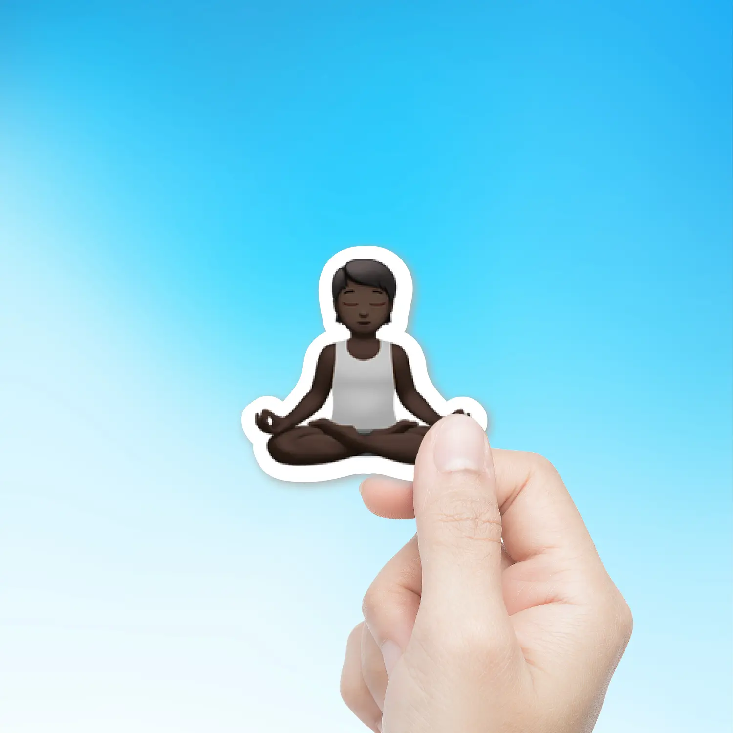 Person In Lotus Position Dark Skin