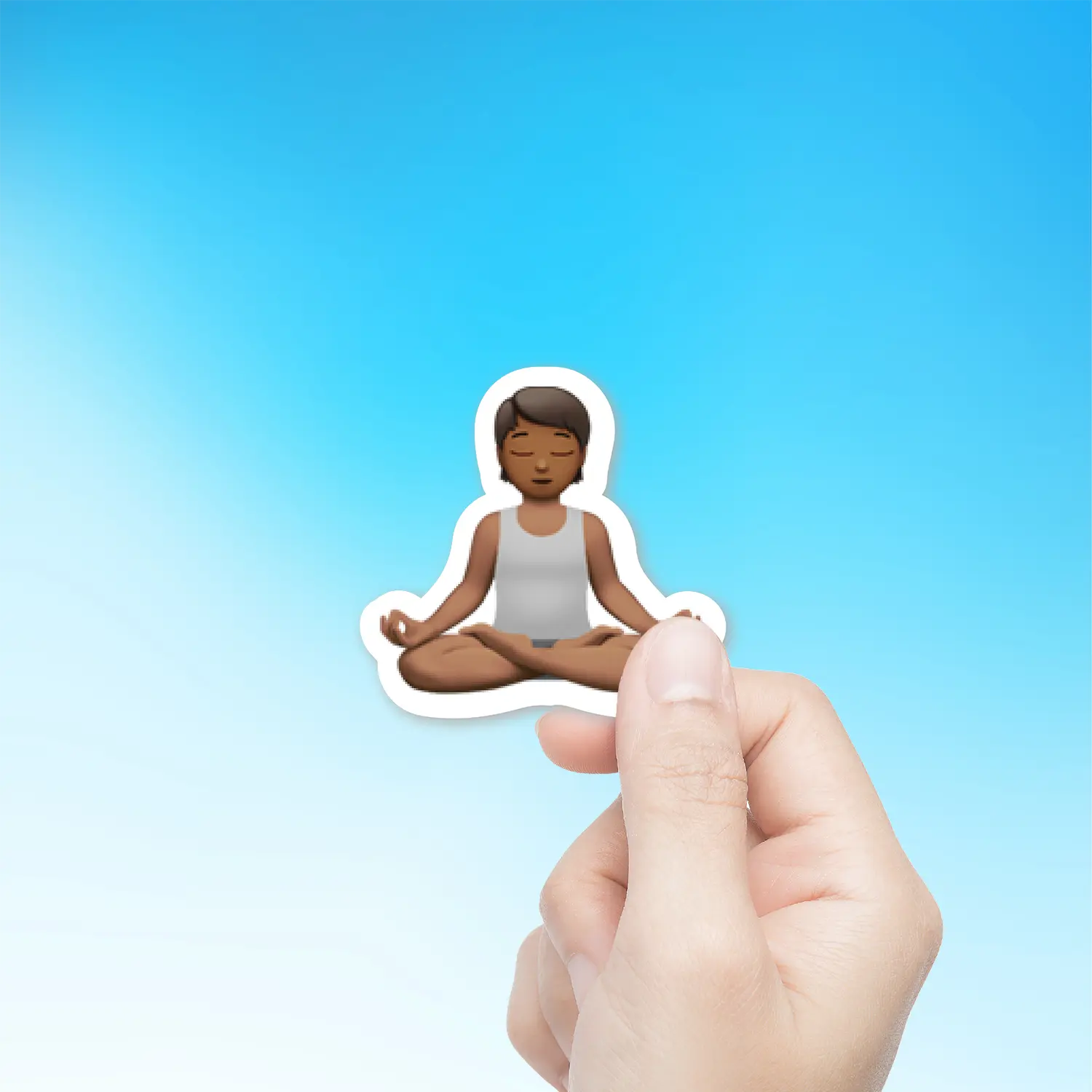 Person In Lotus Position Medium Dark Skin