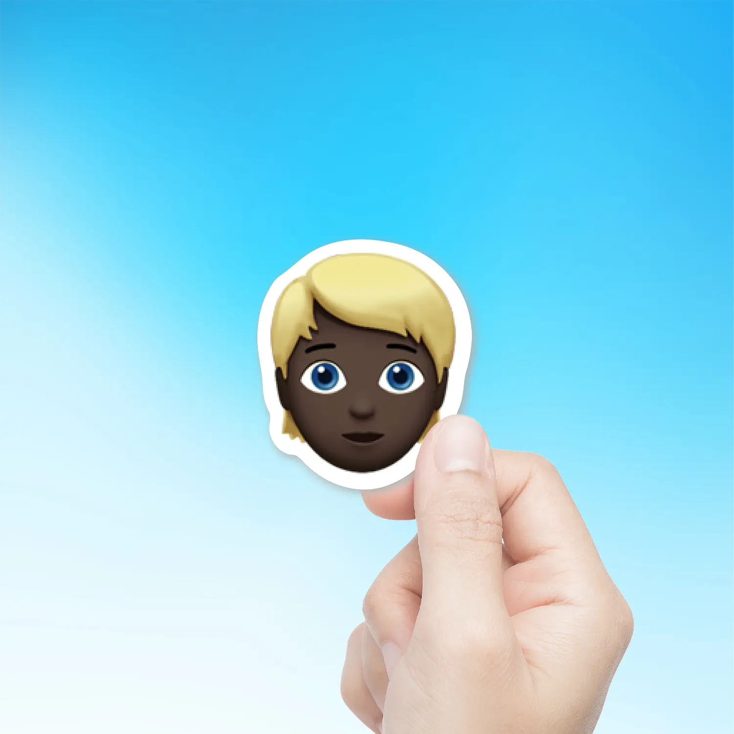 Person With Blond Hair Dark Skin