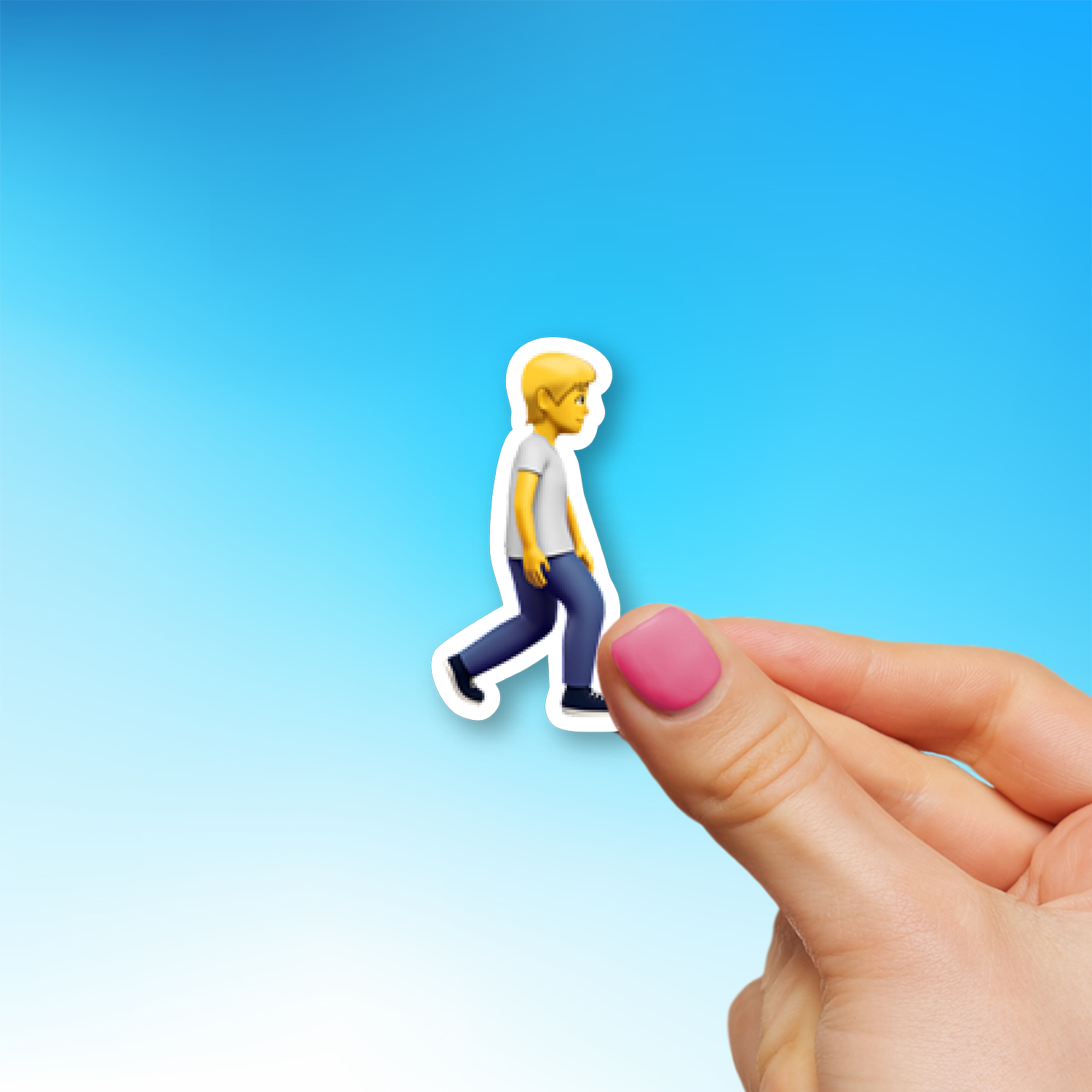 🚶‍ ️ Person Walking Facing Right Emoji Sticker - Die-Cut, Multiple ...