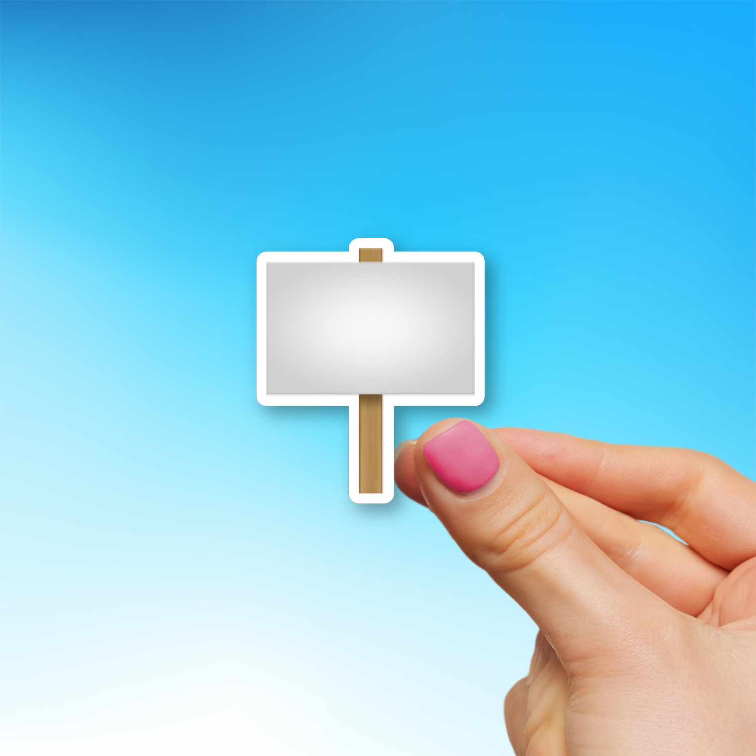 🪧 Placard Emoji Sticker - Die-Cut, Multiple Sizes – EmojiStickers.com