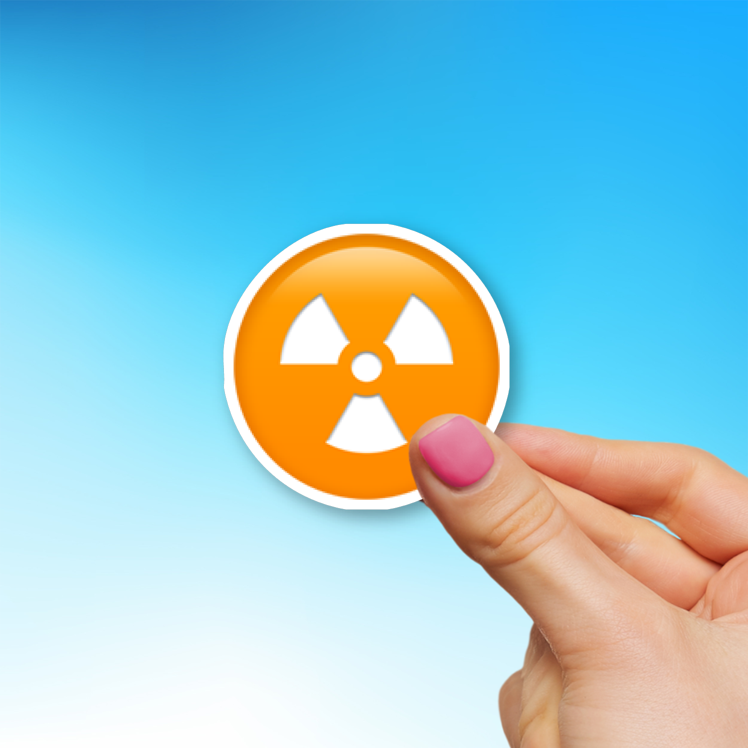 ☢️ Radioactive Emoji Sticker - Die-Cut, Multiple Sizes – EmojiStickers.com