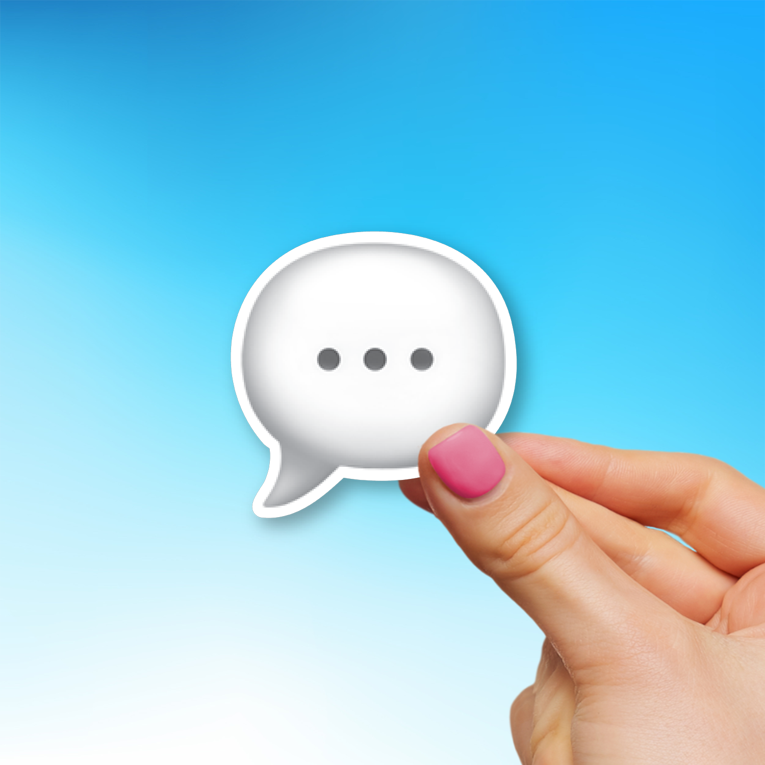 💬 Speech Balloon Emoji Sticker - Die-Cut, Multiple Sizes ...