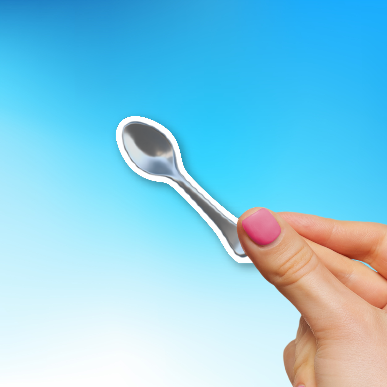 Spoon Emotes 🥄 Spoon Emoji Sticker - Die-Cut, Multiple Sizes – EmojiStickers.com