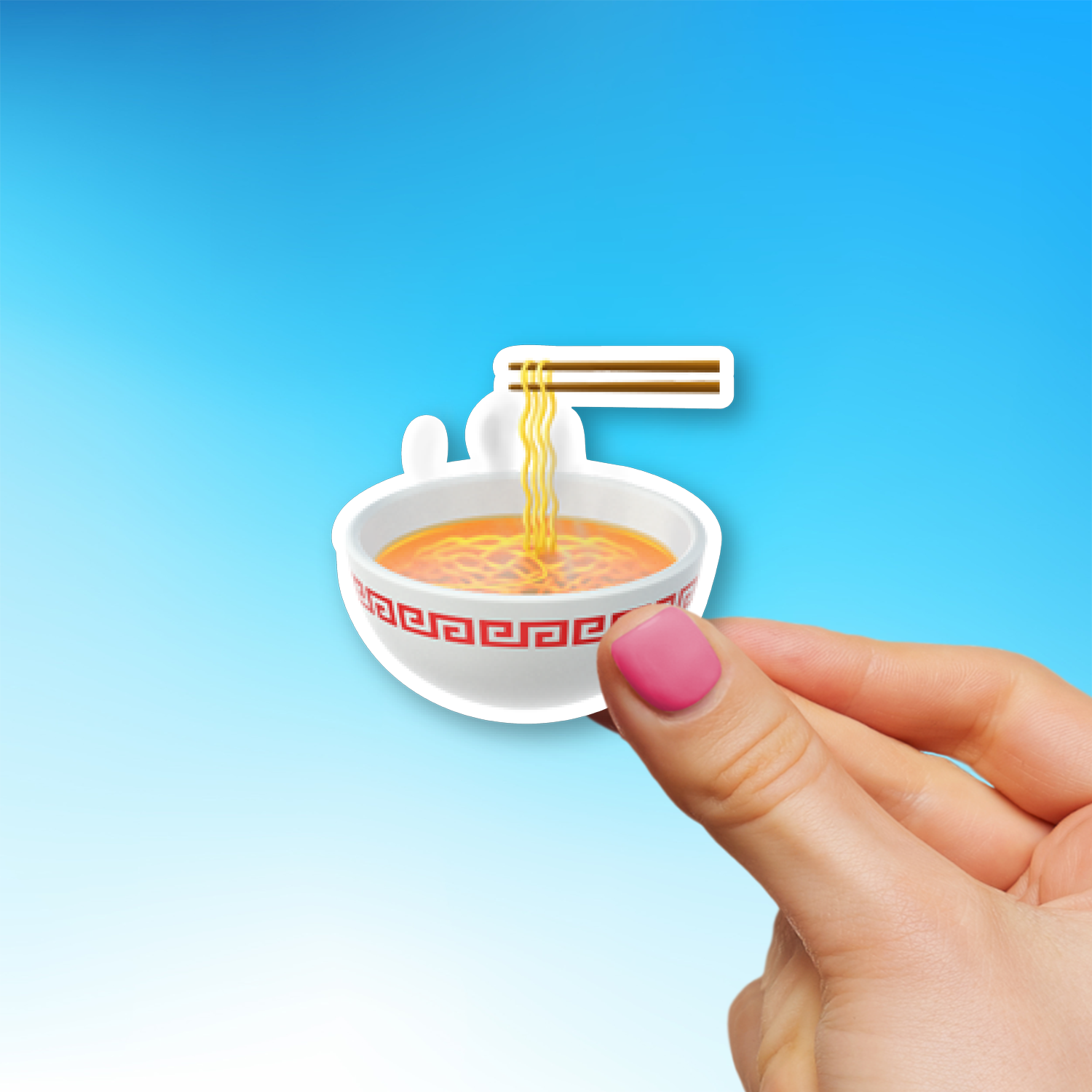 ๐ Steaming Bowl Emoji Sticker - Die-Cut, Multiple Sizes โ EmojiStickers.com