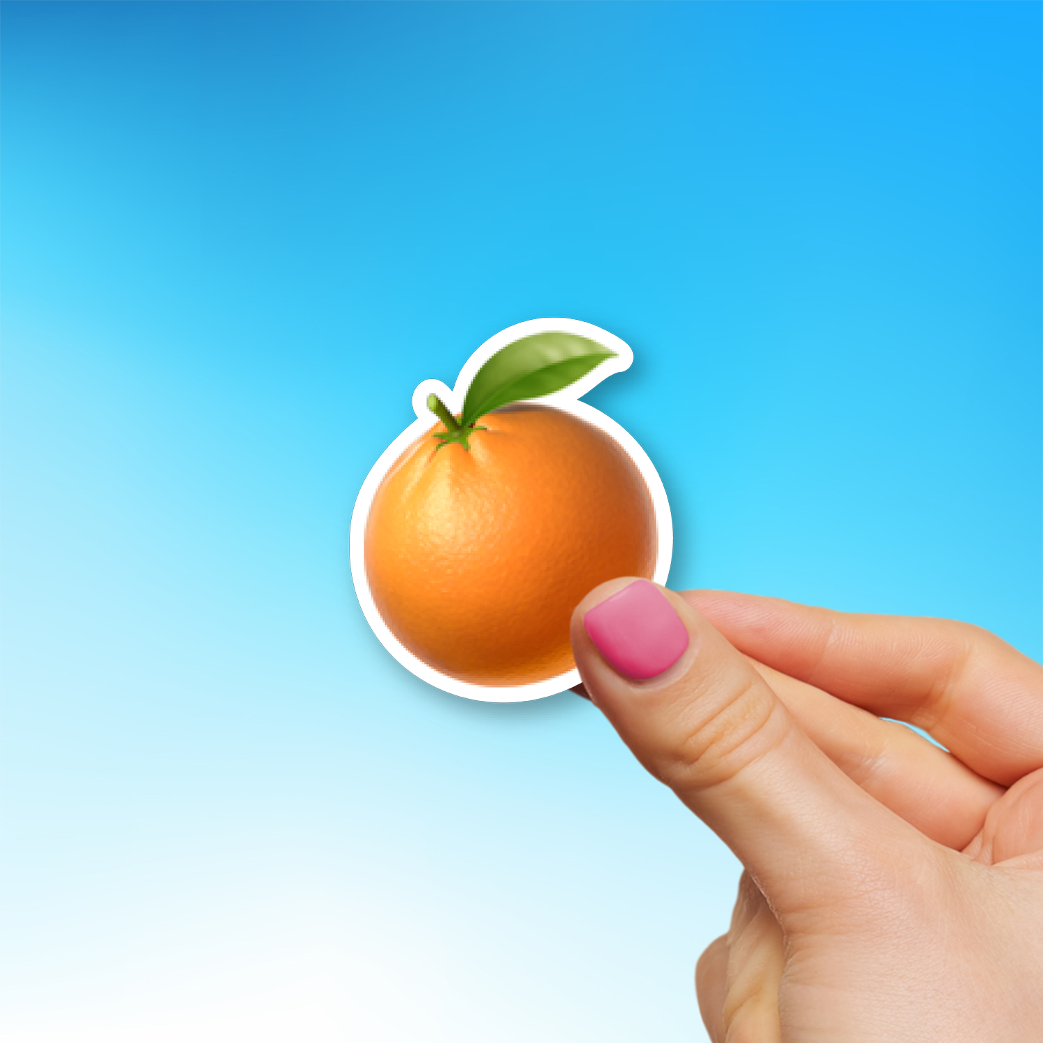 🍊 Tangerine Emoji Sticker - Die-Cut, Multiple Sizes – EmojiStickers.com