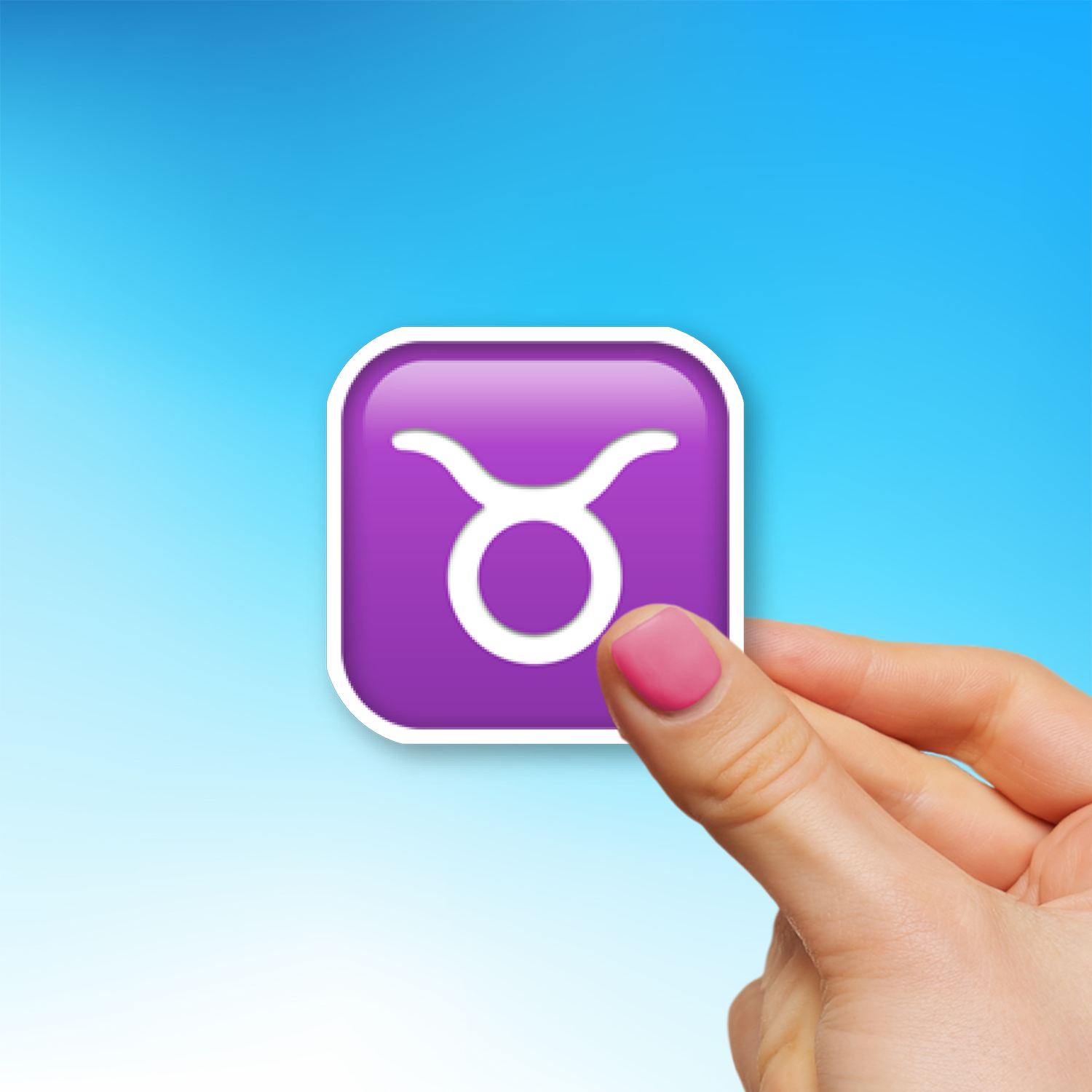 ♉ Taurus Emoji Sticker - Die-Cut, Multiple Sizes – EmojiStickers.com