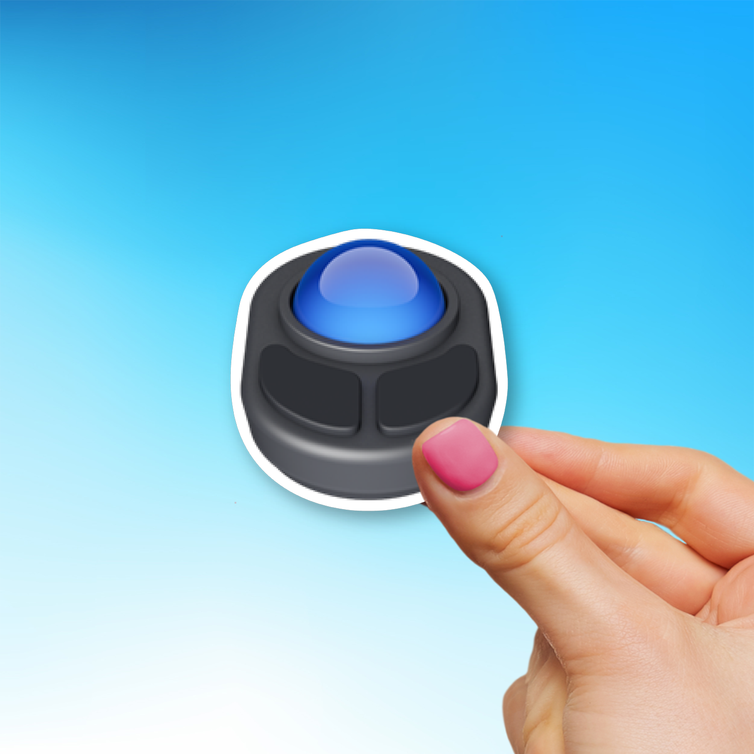 🖲️ Trackball Emoji Sticker - Die-Cut, Multiple Sizes – EmojiStickers.com