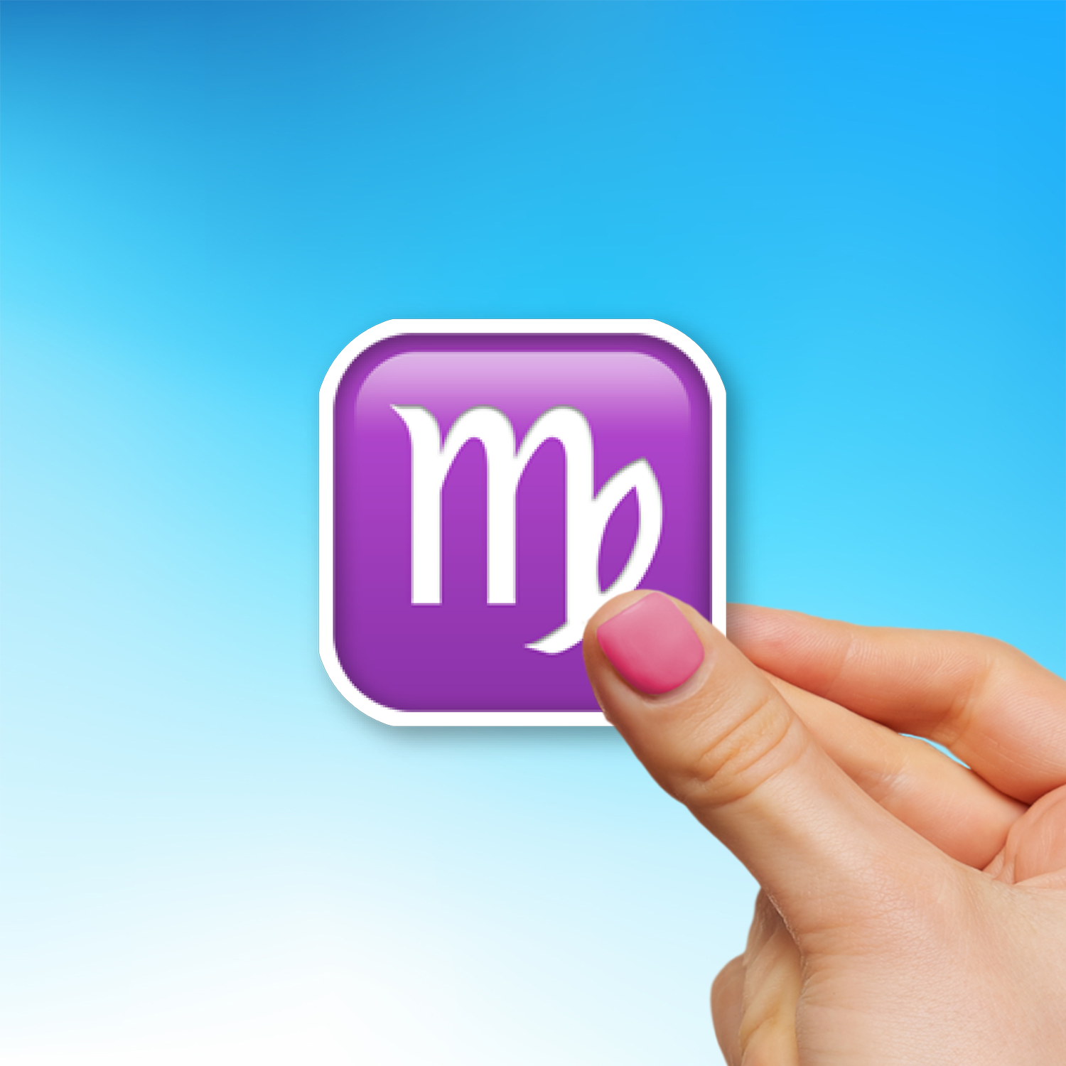 ♍ Virgo Emoji Sticker - Die-Cut, Multiple Sizes – EmojiStickers.com