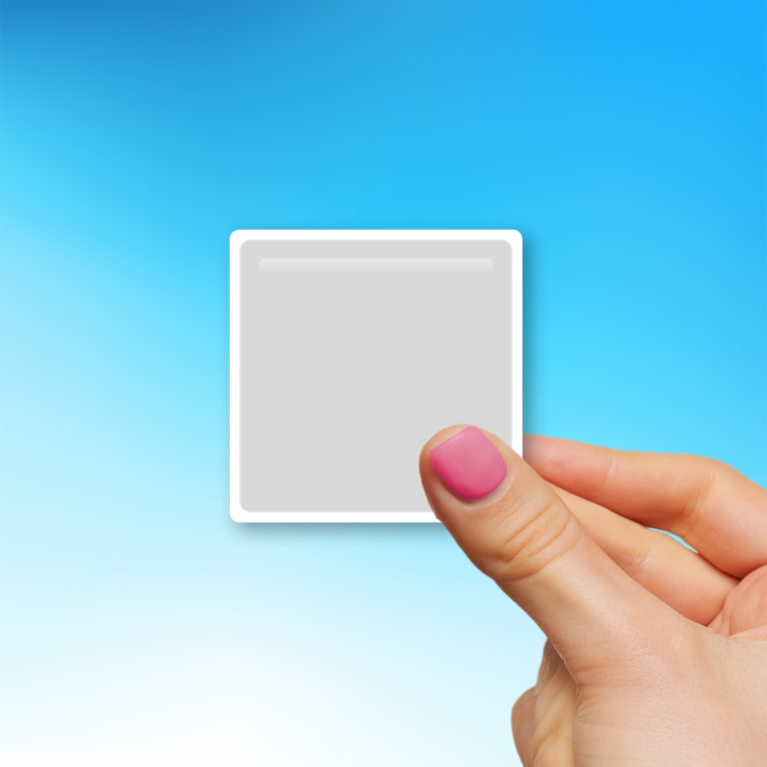 ⬜ White Large Square Emoji Sticker - Die-Cut, Multiple Sizes ...