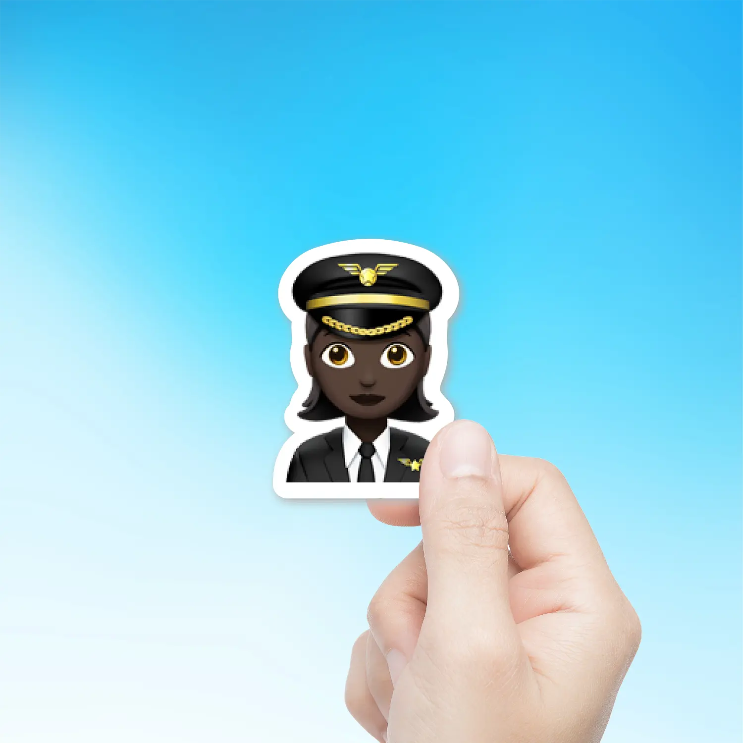 Woman Pilot Dark Skin